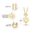 Retro Necklaces Women Heart Friend Photo Picture Frame Locket Pendant Chain Necklace For Mom Friend Gift
