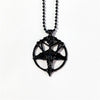 Retro Pentagram Pan God Skull Goat Head Pendant Necklace Gothic Witchcraft Jewelry Men&#39;s and Women&#39;s Gifts