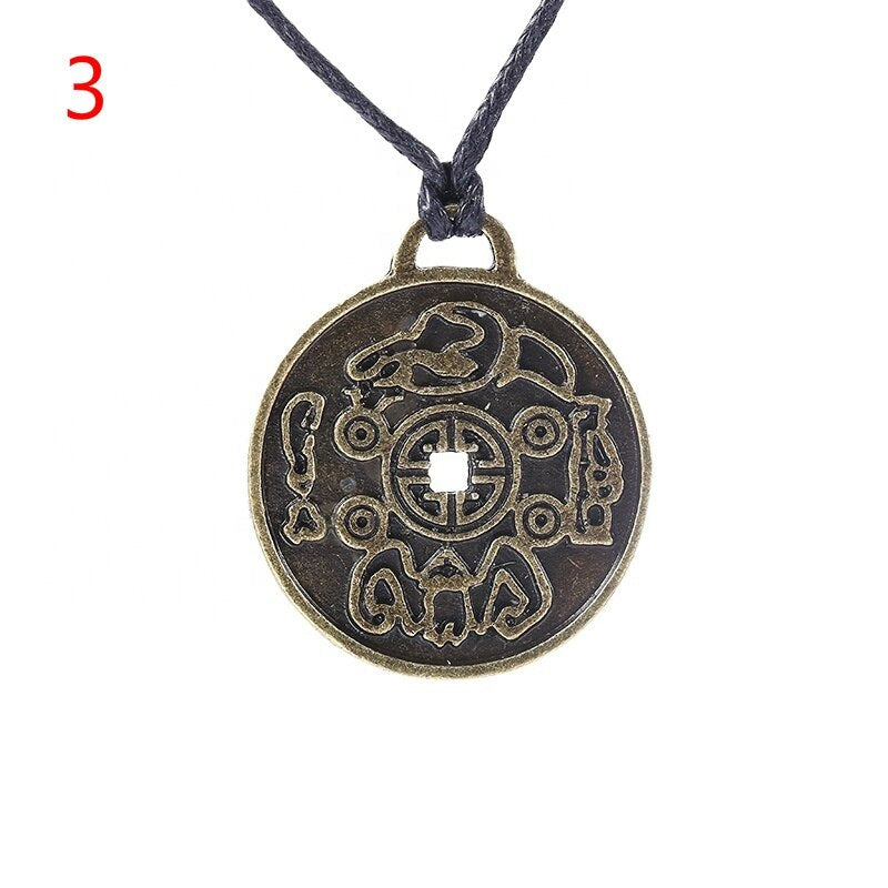 Retro Viking Totem Men Pendant Leather Cord Necklace Rock Punk Charm Classic Male Finger Jewelry Gift 2022 Jewelry