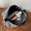 Rhinestone Crossbody Bag Classic Texture Creative Delicate Chic Women Shiny Chain Evening Clutch Shoulder Pouch