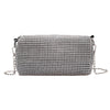 Rhinestone Crossbody Bag Classic Texture Creative Delicate Chic Women Shiny Chain Evening Clutch Shoulder Pouch