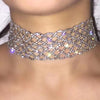 Rhinestone Mesh Choker Necklace for Women Wedding Bridesmaid Statement Neck Jewelry 2021 Birthday Accessories Gift