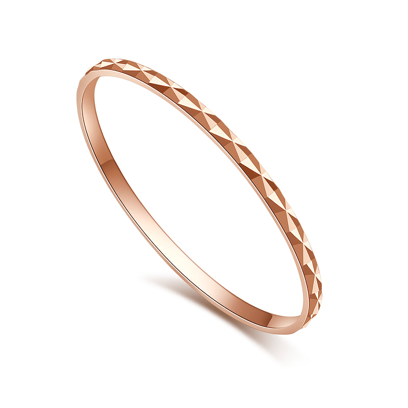 Fashion Rhombus Facet Pattern 925 Sterling Silver Ring