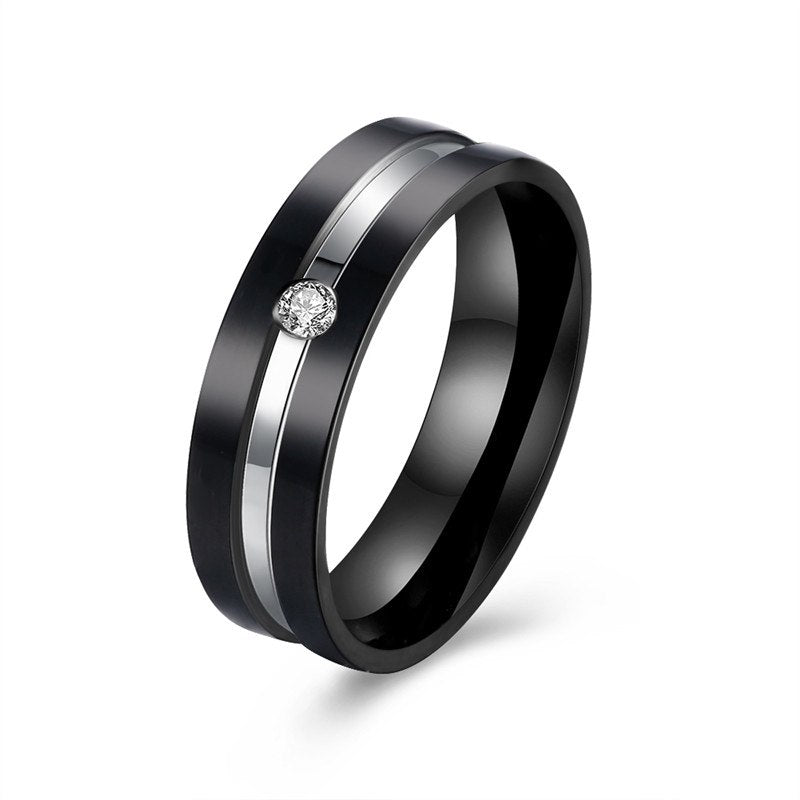 Fashion Ring set of man style (1pc ring) KJ-TGR154-D, siver and black gun color, Woman style KJ-TGR153-B,suggest order by set