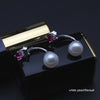 Fashion Romantic natural Pearl Earrings,925 Sterling Silver Earrings Jewelry Wedding Girl Best Gift