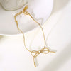 Fashion Rose Gold Color Bracelets For Women Temperament Cute Chain Gold Color Bracelets Bangles Ladies Jewelry Wholesale