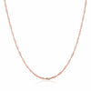 Rose Gold Necklace Water wave ripple DIY jewelry chain with environmentally friendly rose gold women's necklace