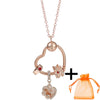 Rose Gold Unicorn Air Balloon Charms Pendant Necklace For Women Gift  Long Chain Jewelry