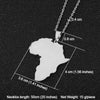 Selling African Map Pendant Necklaces Men& Women Stainless Steel Gold Color Africa Map Jewelry Gift