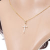 Shiny Zircon Cross Pendants Necklace for Women Men One Piece Vintage Jesus Choker Neck Accessories 2022 Jewelry Gift
