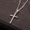 Shiny Zircon Cross Pendants Necklace for Women Men One Piece Vintage Jesus Choker Neck Accessories 2022 Jewelry Gift