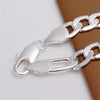 Silver Colour 12MM Cuba Chain Bracelet Charms Jewelry Ladies Trend 2022 Accessories  Items Christmas GaaBou