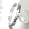 Silver Colour flower Bangles For Women Cuff Bracelets  Quality Jewelry Christmas Offers With  GaaBou