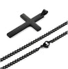 Simple Cross Pendant Necklace  Jewelry For Men Long Sweater Chain Punk Hip Hop Rock Gift