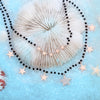 Simple Multi Stars Chain Necklace For Women Double-layer Beaded Sweety Lover Choker Necklaces Ladies Valentine Gifts