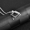 Simple Pendant Necklace for Men Women Stainless Steel Geometric Interlocking Chain Choker Male Jewelry Accessories Gifts