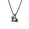 Simple Pendant Necklace for Men Women Stainless Steel Geometric Interlocking Chain Choker Male Jewelry Accessories Gifts