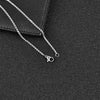Simple Pendant Necklace for Men Women Stainless Steel Geometric Interlocking Chain Choker Male Jewelry Accessories Gifts