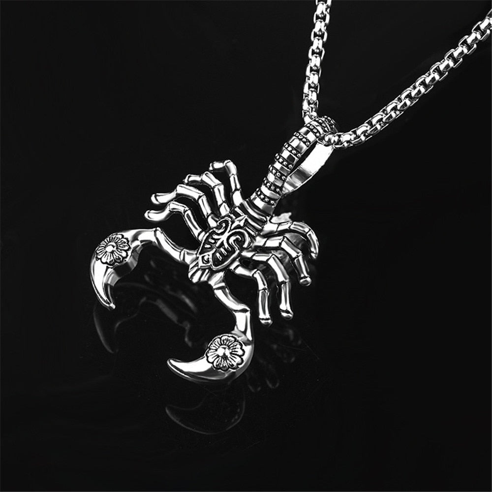 Simple Style Casting Scorpion Men's Pendant Necklace   Gothic Accessories Furreal Friends Retro