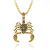 Simple Style Casting Scorpion Men's Pendant Necklace   Gothic Accessories Furreal Friends Retro