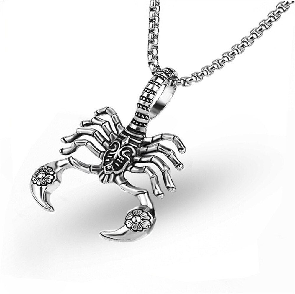 Simple Style Casting Scorpion Men's Pendant Necklace   Gothic Accessories Furreal Friends Retro