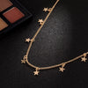 Simple Women's Alloy Necklace Long Five-pointed Star Pendant Nnecklace A Direct Sale