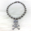 Skull Pendant Choker Neck Beads Vintage Lovely Goth Accessories Women Jewelry Chain Necklace for Women Kpop Friends Punk