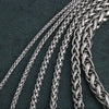 Solid Necklace Curb Chains Link Men Choker Stainless Steel Male Female Accessories