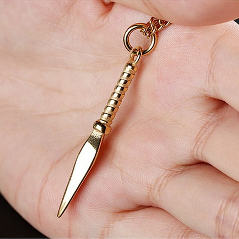 Spear Pendant Necklace Men Arrow Head Pendant 3 Color Trendy Chain Necklace For Men Jewelry Gift Kolye Bijoux