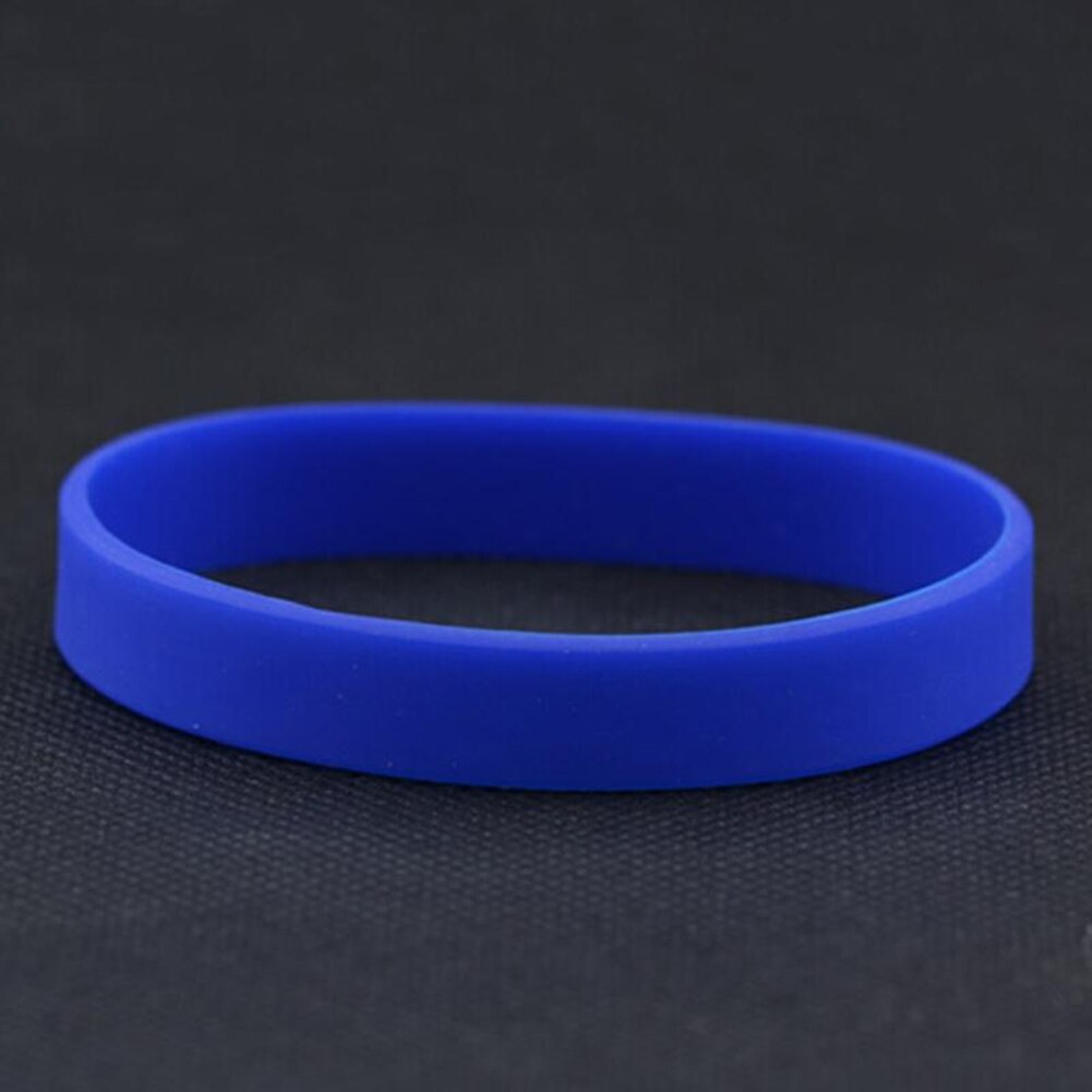Sports Fitness Silicone Rubber Elasticity Wristband Cuff Bracelet Basketball Sports Wrist Band 12 Colors