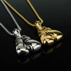 Sporty Boxing Gloves Male Jewelry Pendant Necklace Personality Zinc Alloy Link Chain Pair Boxing Glove Charm Accessories