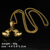 Sporty Boxing Gloves Male Jewelry Pendant Necklace Personality Zinc Alloy Link Chain Pair Boxing Glove Charm Accessories