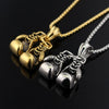 Sporty Boxing Gloves Male Jewelry Pendant Necklace Personality Zinc Alloy Link Chain Pair Boxing Glove Charm Accessories