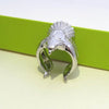 Fashion Stainless Steel 1 Pcs Retro Eagle Wings Open Ring Men Ring
