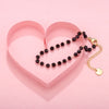 Stainless Steel Bracelets For Women Black Crystal Beads Bracelet Gold Color Link Chain Bracelet Pulseras Mujer Moda 2022