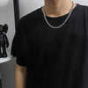 Stainless Steel Chain Necklaces for Women Men Long Hip Hop Necklace on The Neck Jewelry Accessories Friends Gifts