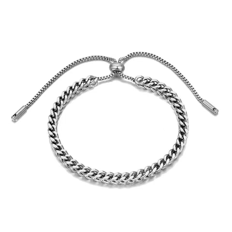 Stainless Steel Handcuffs Bracelet Gold Silver Color Couple Lock Bracelet For Women Men Jewelry Valentine's day Gift