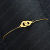 Stainless Steel Handcuffs Bracelet Gold Silver Color Couple Lock Bracelet For Women Men Jewelry Valentine's day Gift