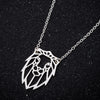 Stainless Steel Lion Necklace For Girl Kids Origami Animal Head Choker Necklaces Metal Jewelry Collars Dropship