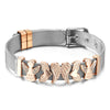 Stainless Steel Mesh Bracelets For Women Girls Original Charm Brand Watch Belt Bracelet CZ Angel Beads Bangle Gift