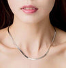 Stainless Steel Necklace Snake Chain Choker Necklace Simple Necklaces for Women Party Jewelry Gift