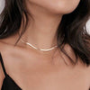 Stainless Steel Necklace Snake Chain Choker Necklace Simple Necklaces for Women Party Jewelry Gift