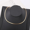 Stainless Steel Necklace Snake Chain Choker Necklace Simple Necklaces for Women Party Jewelry Gift
