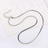 Stainless Steel Necklace Snake Chain Choker Necklace Simple Necklaces for Women Party Jewelry Gift
