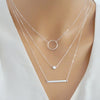 Star Round Bar Heart Choker Necklace for Women Necklace Pendant on neck Chocker Necklace Jewelry Wedding Bride Gift