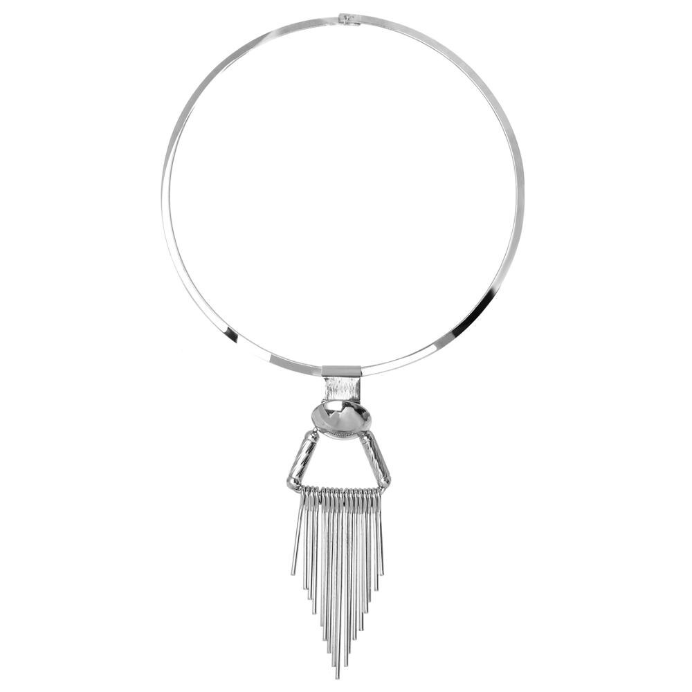 Statement Tassel Necklace Choker Gold/Silver Color Chain Necklace Lady Party Jewelry 2021 Women Accessories