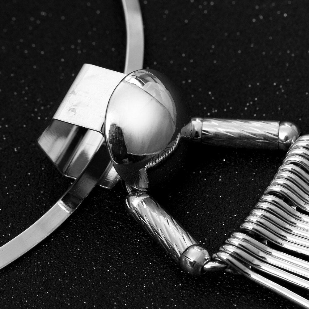 Statement Tassel Necklace Choker Gold/Silver Color Chain Necklace Lady Party Jewelry 2021 Women Accessories