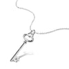 Fashion Sterling Silver Korean Couple Necklace Simple Solid 925 Silver Pendant Silver Chain for Women Charming Lady Jewelry Gift