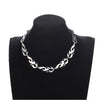 Streetwear Flame Unisex Choker Necklace Punk Style Pendant Necklace Rock Chain Rapper Jewelry Accessories