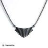Tassel Hematite Pendant Necklace For Women 18" Natural Stone Beaded Choker Necklaces 2021 Female Party Jewelry Gift